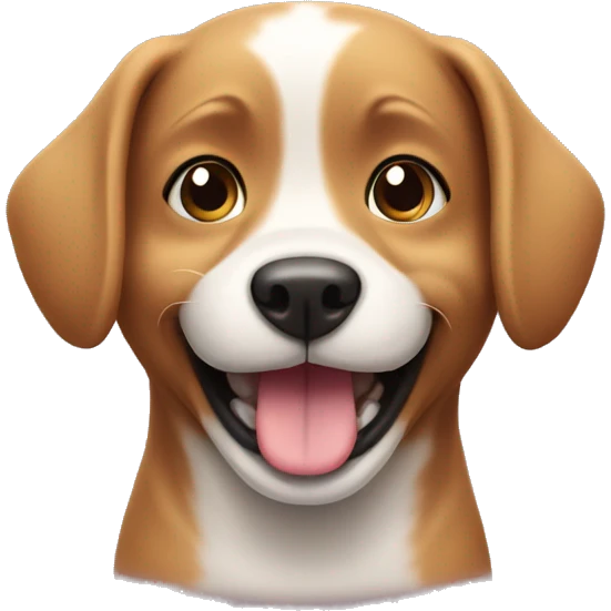 Cute doggy smiles  emoji