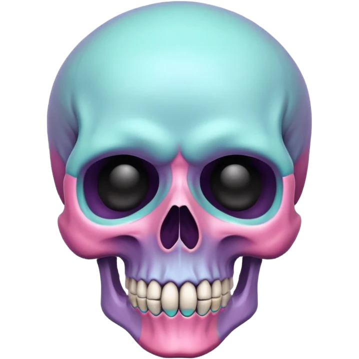 Pastel skull emoji
