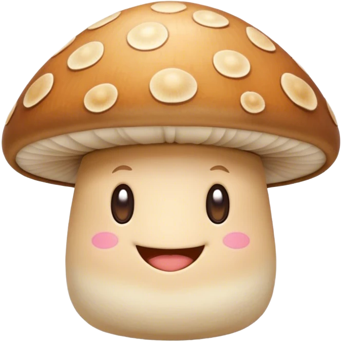 Smiling mushroom  emoji