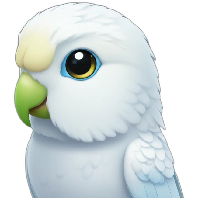 white budgie emoji