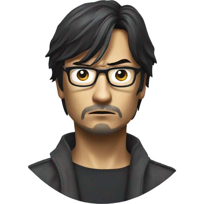 hideo kojima looking ecstacially disturbed emoji