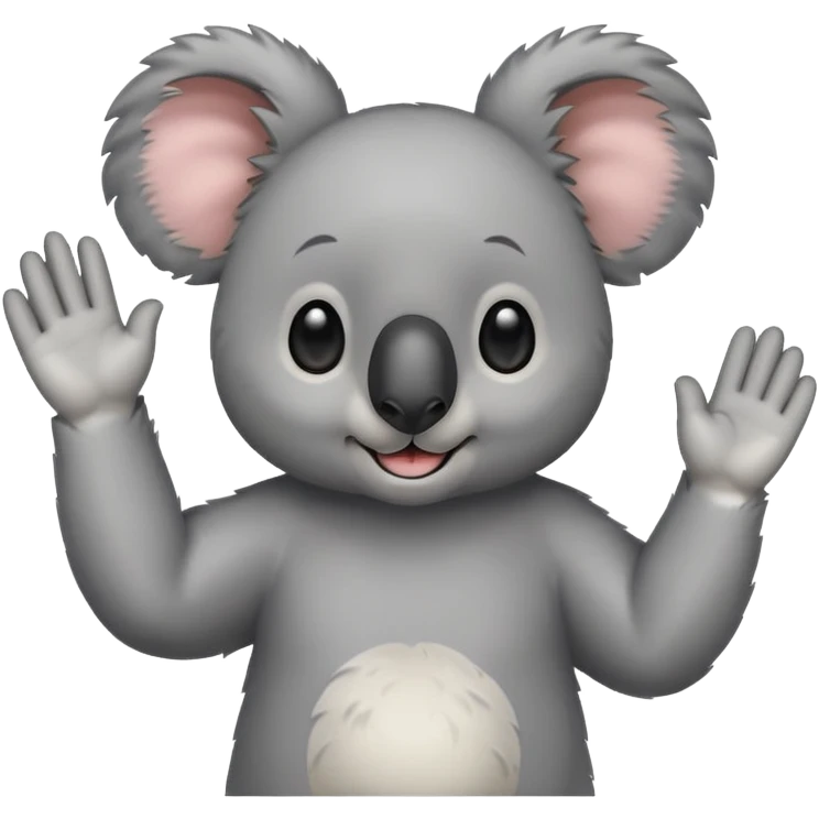 Koala zegt gedag emoji