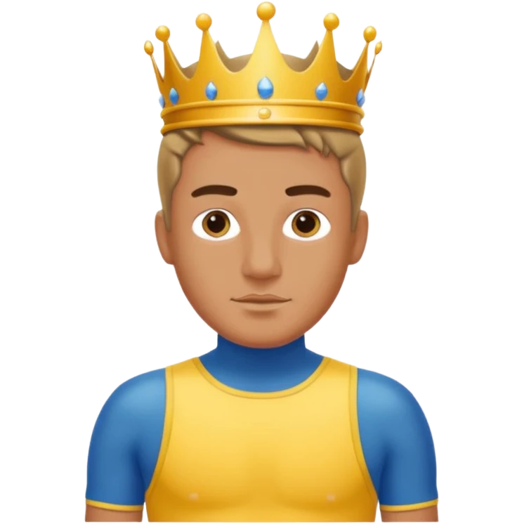 king in swimming costume  emoji