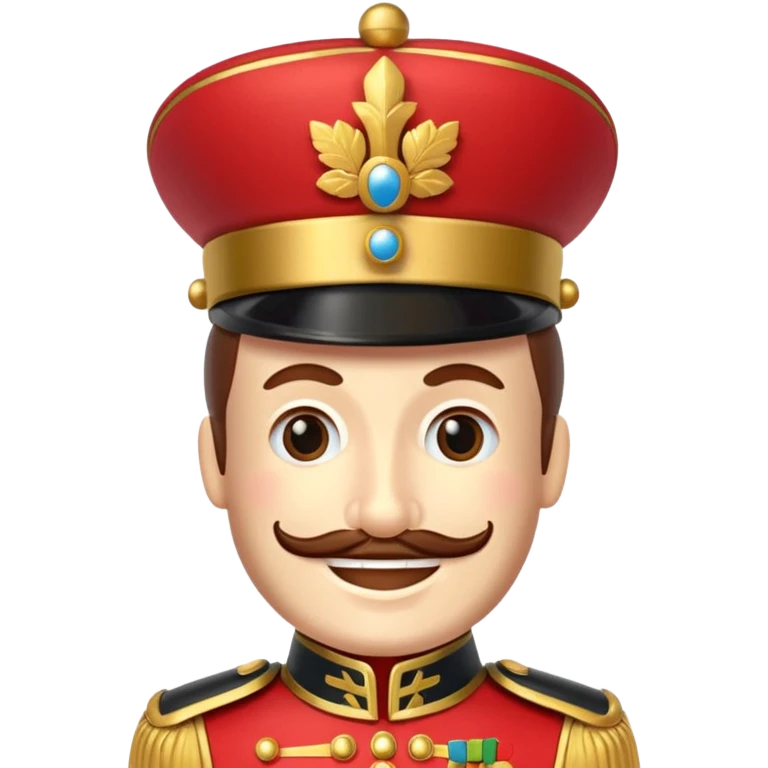 Smiling nutcracker  emoji