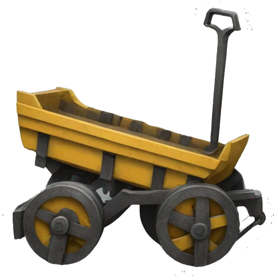 mine cart with hand lever emoji