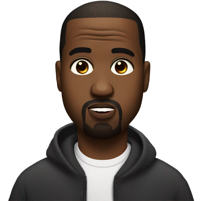 Kanye west with heart eyes  emoji