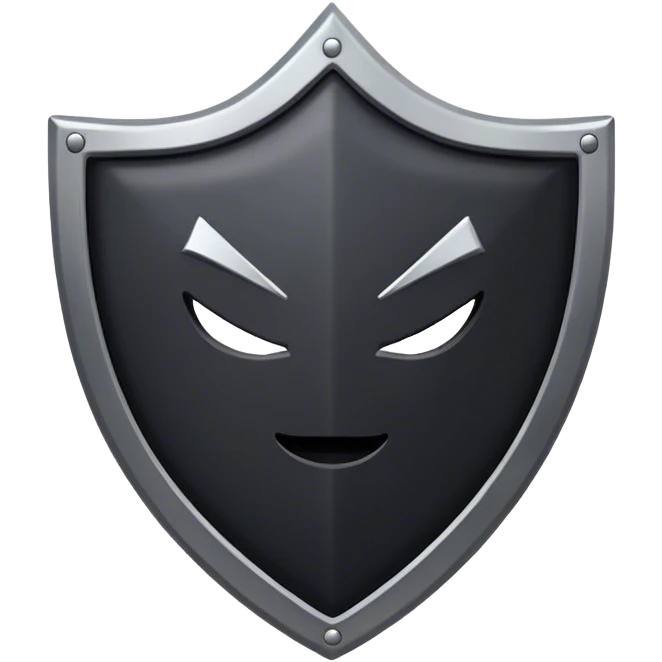 black shield emoji