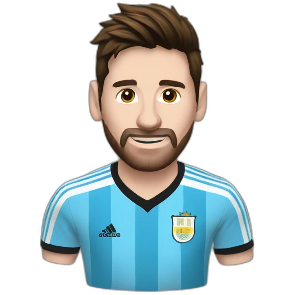 Messi un mate remera de argentina emoji