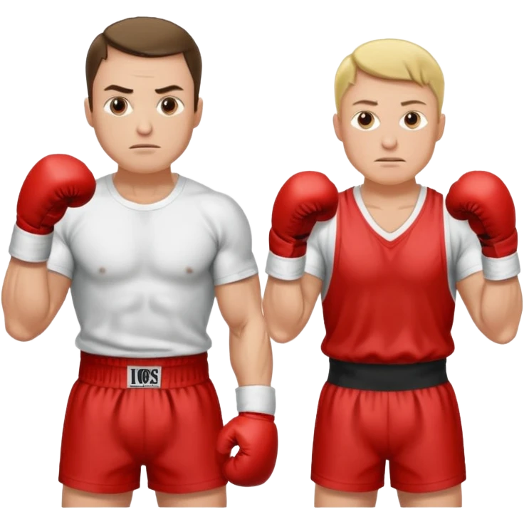 minister vs. celeb as if they were boxing emoji