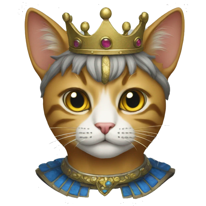 Ai cat king emoji