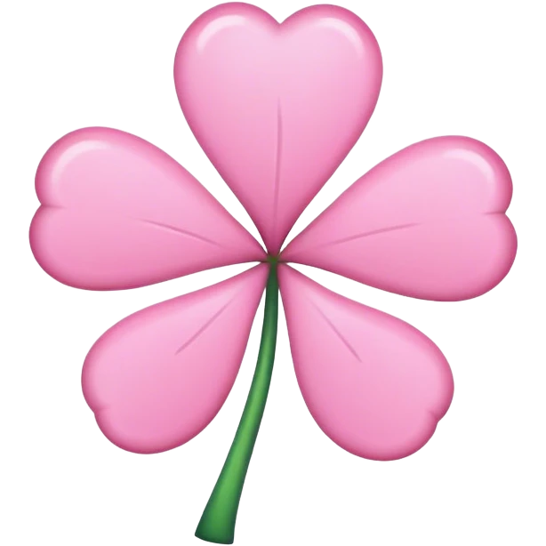 pink shamrock emoji