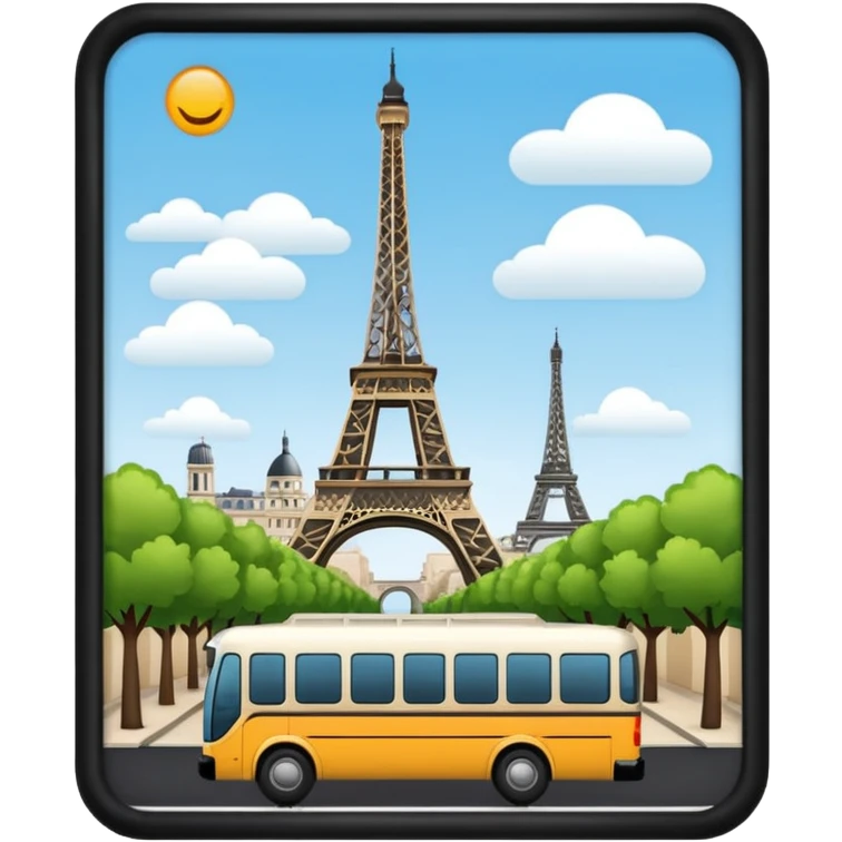 Touriste bus paris emoji