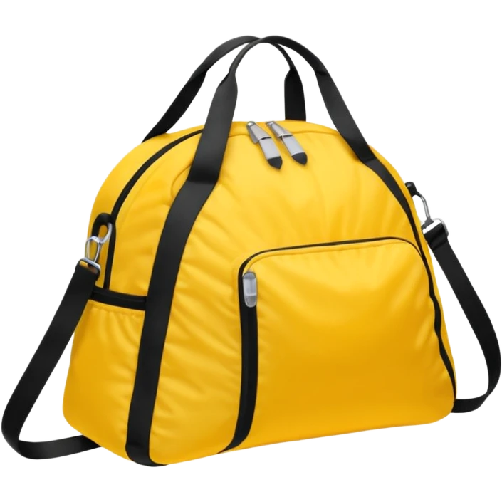 sac de sport jaune sans motif emoji