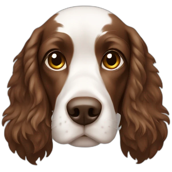 Spaniel all brown sem parte branca emoji