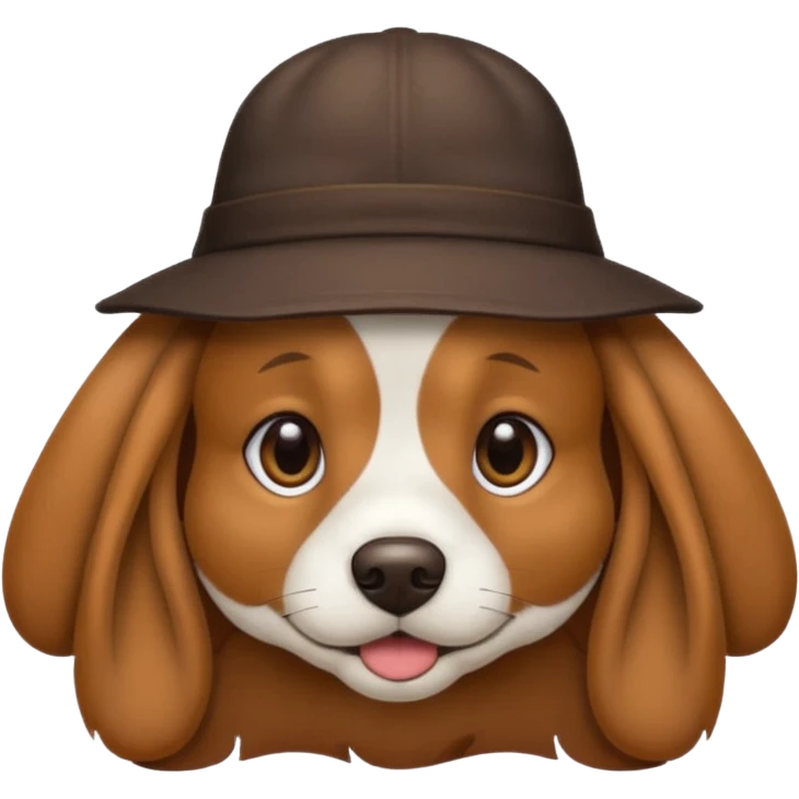 Dog wearing a hat  emoji