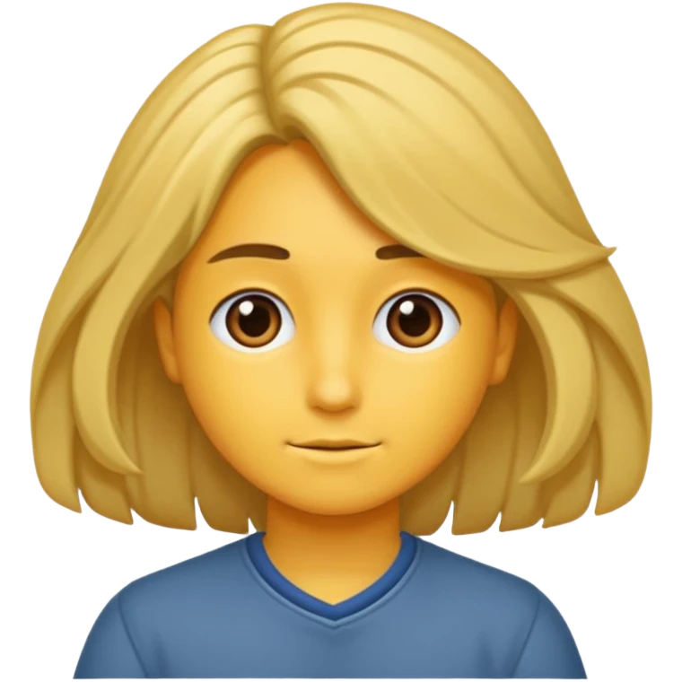 Estudante de cor parda,com o cabelo loiro  emoji