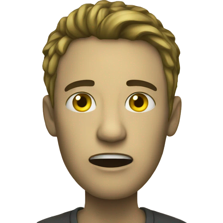 fear yellow roun emoji emoji