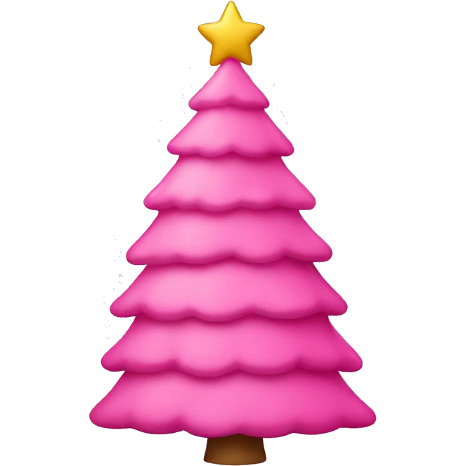 pink christmas tree emoji