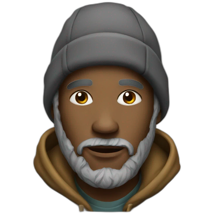 homeless man emoji