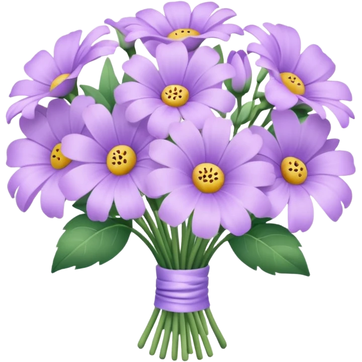 Pastel purple bouqet emoji