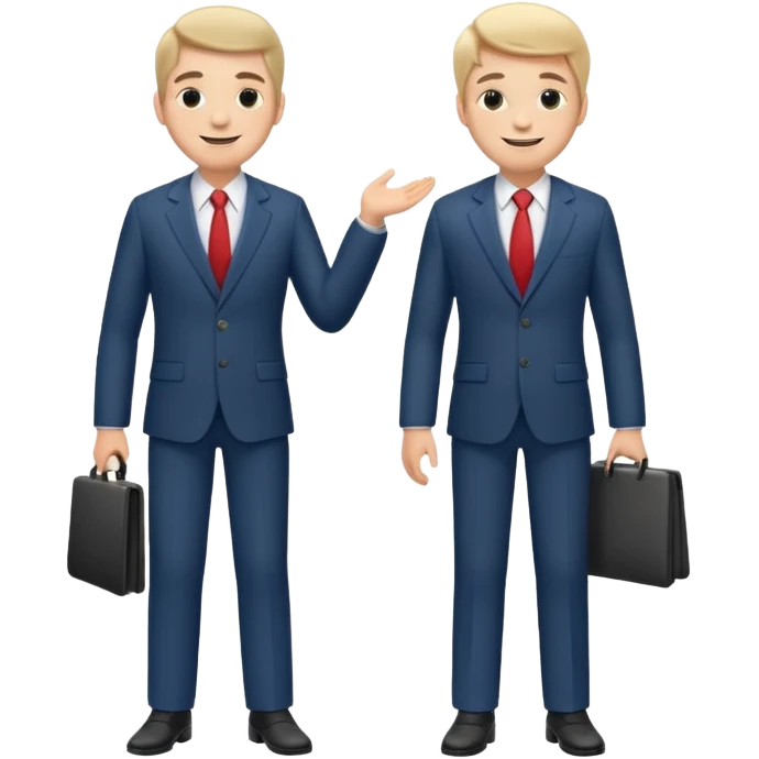 two mans talking full body emoji