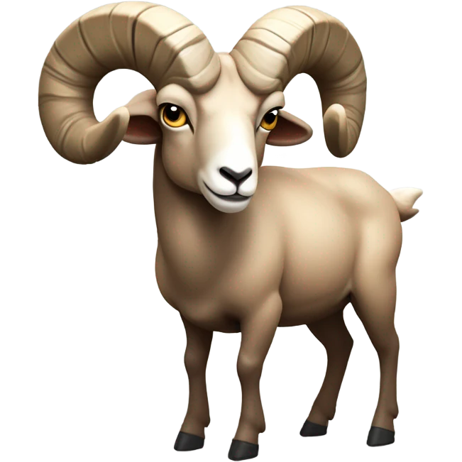 Strong Big horn sheep  emoji