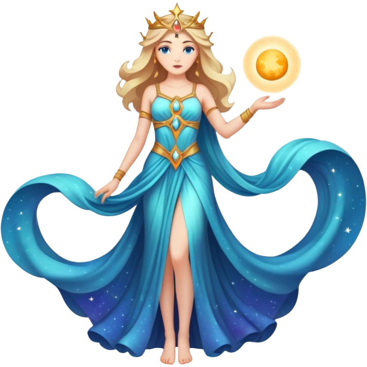 fullbody universe goddess Sophia emoji
