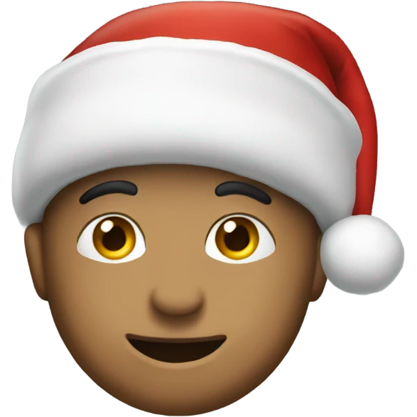 Add Christmas hat  emoji