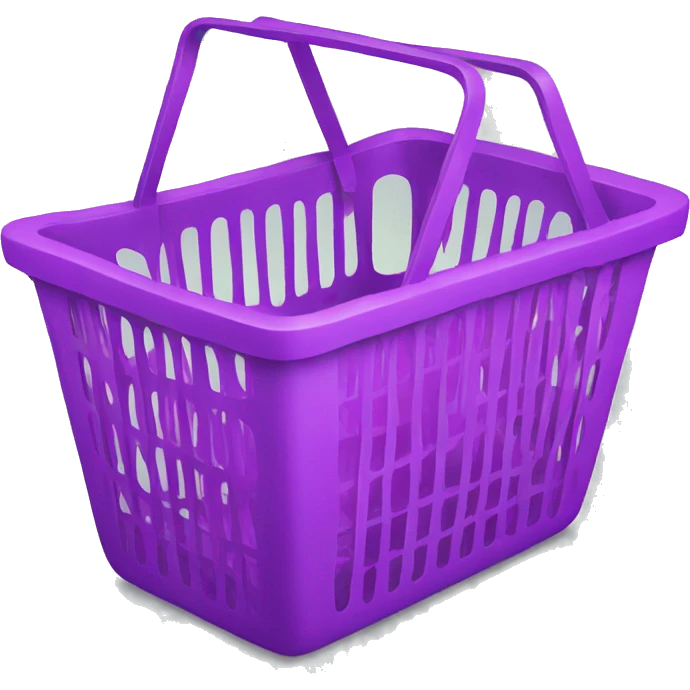 shopping basket violet emoji