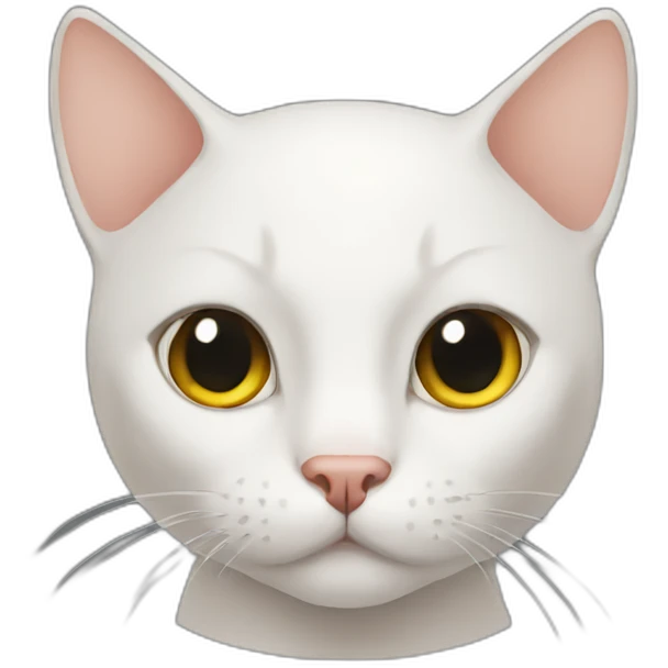 Bald cat emoji