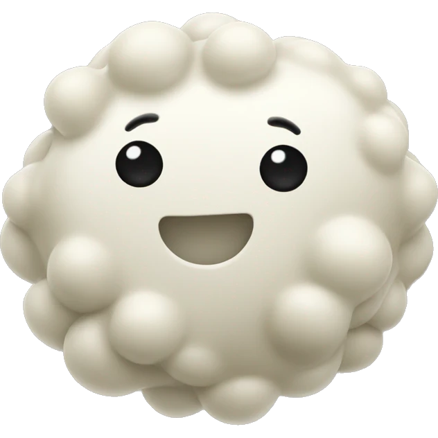 white peas with some black on it emoji