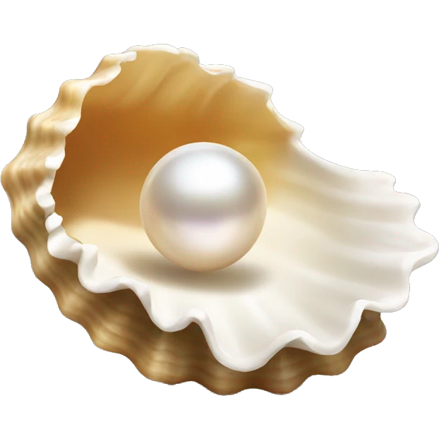 Open shell with pearl  emoji