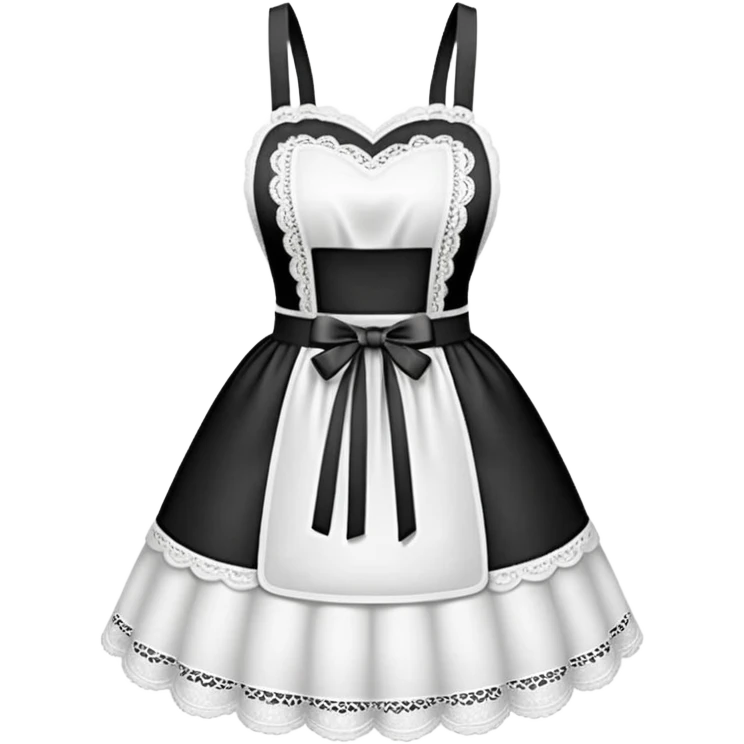 White lace apron emoji