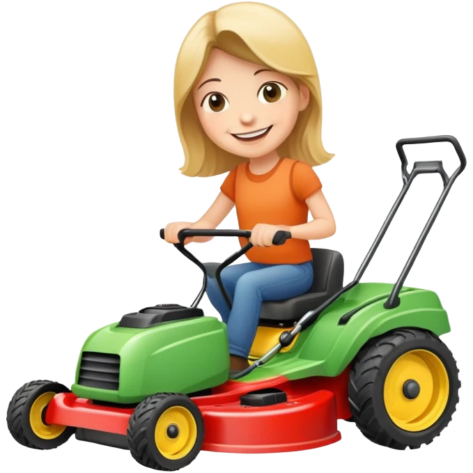 i’m in love with my lawn mower emoji