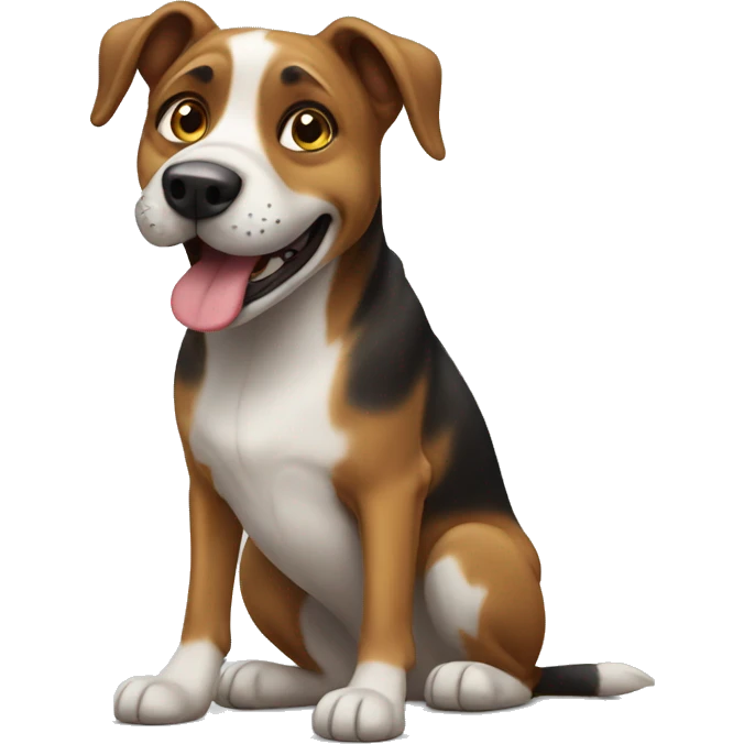 funny dog  emoji