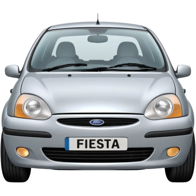1998 Ford Fiesta LX Zetec 1.2 Front.jpg oval shaped headloghts with an oval grill  emoji