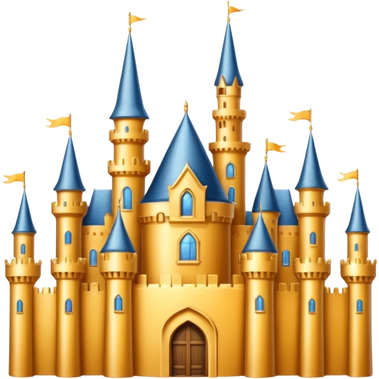 big gold castle emoji