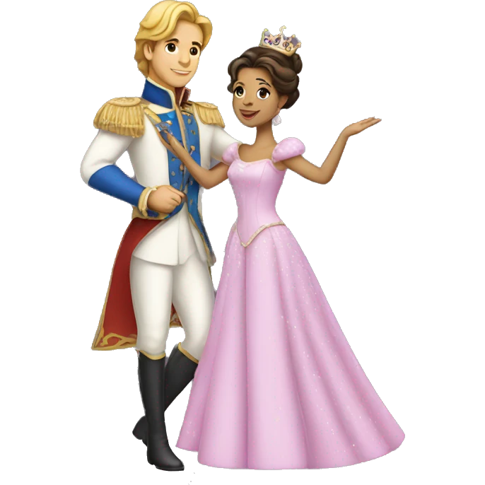 prince and princess dance emoji