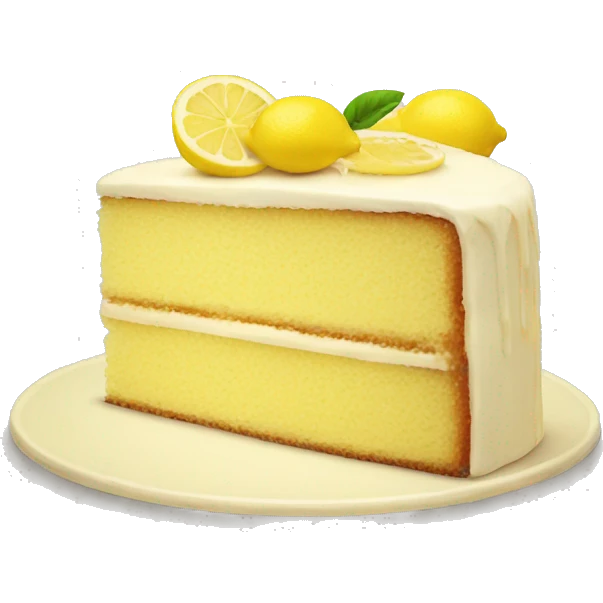Lemon cake emoji