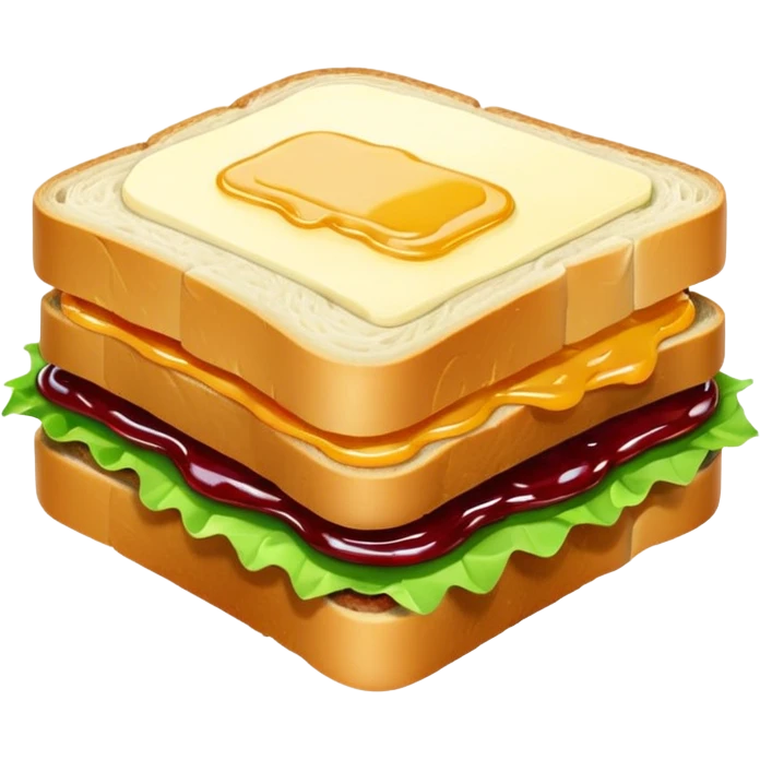 a sandwich with butter and jam emoji