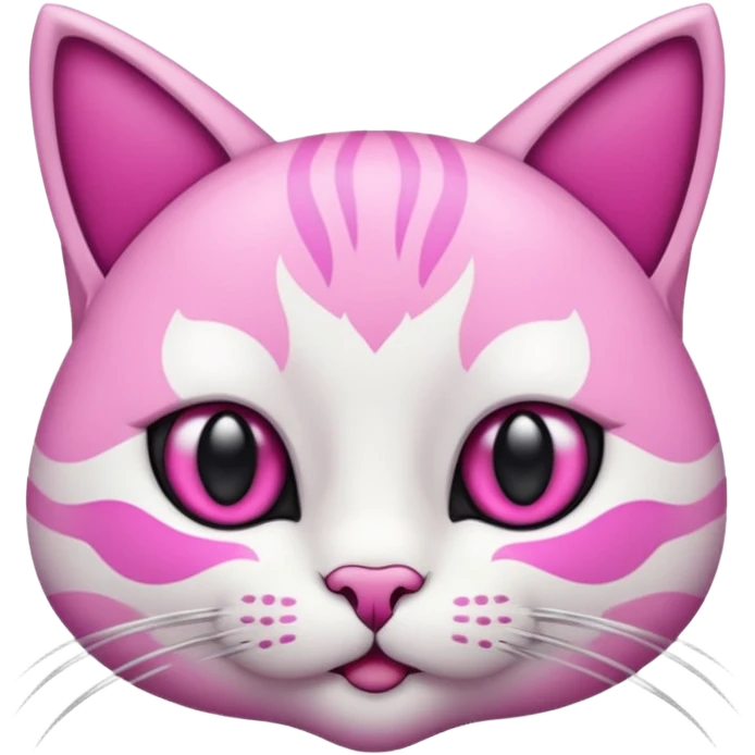 een kat met een paarse staart emoji