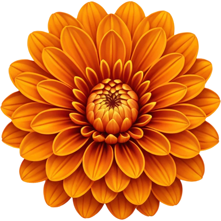orange dahlia emoji