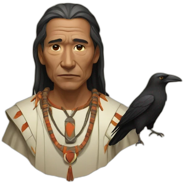 Crow priest emoji