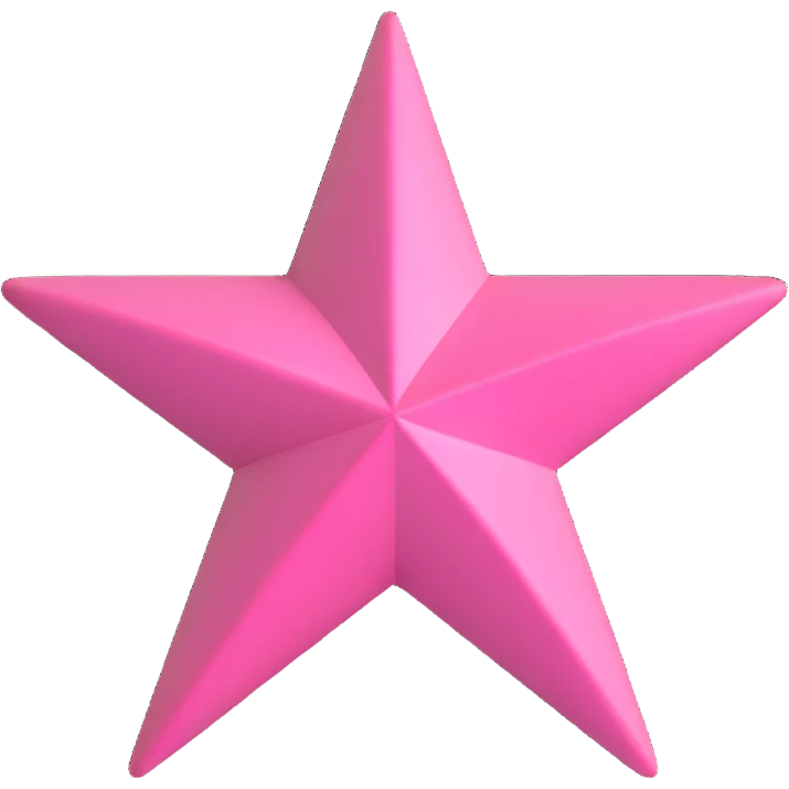 pink star emoji