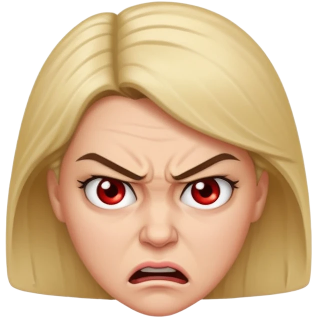 A very angry woman emoji