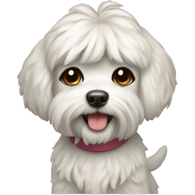 Maltipu dog emoji
