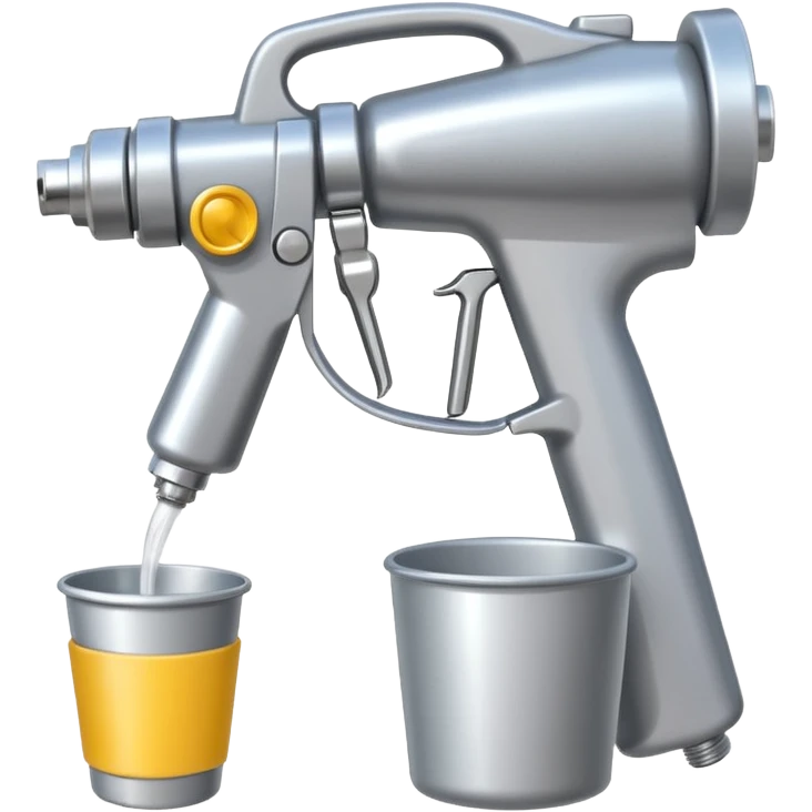 spray gun with cup attached emoji