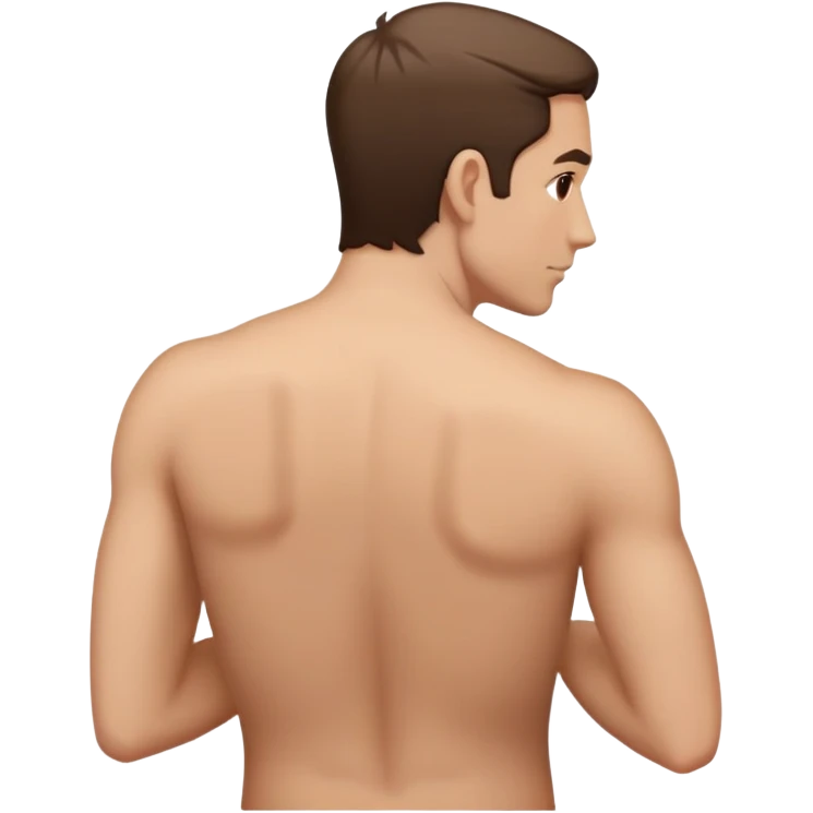 backside of a man 3/4 angle emoji