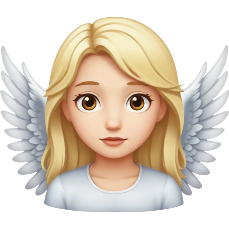 A girl with blonde hair and wings  emoji