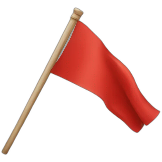 red flag emoji